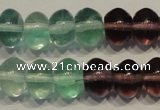 CFL562 15.5 inches 6*8mm rondelle fluorite gemstone beads wholesale