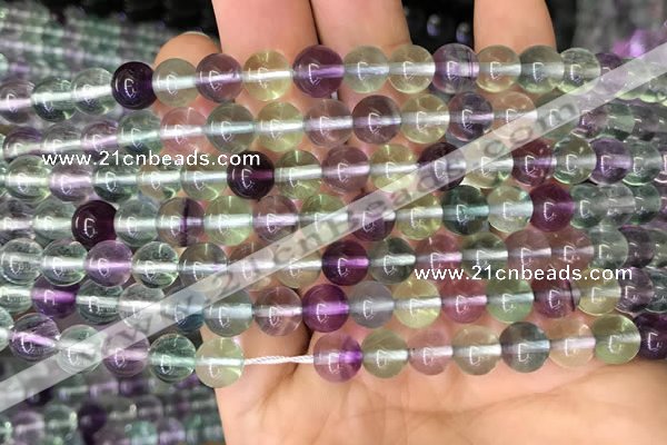 CFL582 15.5 inches 8mm round AAAA grade fluorite gemstone beads