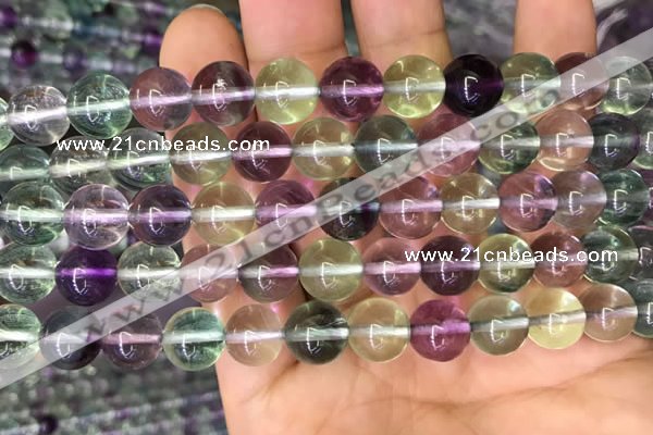 CFL583 15.5 inches 10mm round AAAA grade fluorite gemstone beads