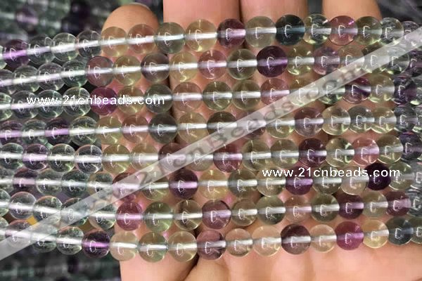 CFL586 15.5 inches 6mm round AAAAA grade fluorite gemstone beads