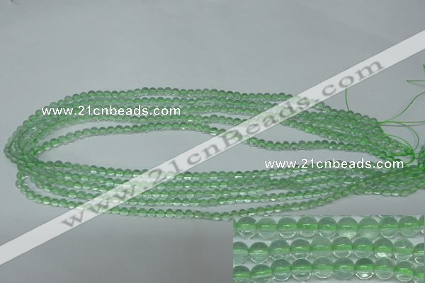 CFL610 15.5 inches 4mm round A grade green fluorite beads wholesale