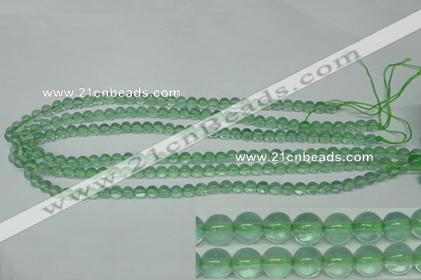 CFL611 15.5 inches 6mm round A grade green fluorite beads wholesale