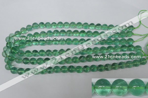 CFL613 15.5 inches 10mm round A grade green fluorite beads wholesale