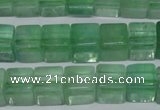 CFL633 15.5 inches 10*10mm cube green fluorite beads wholesale