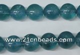 CFL664 15.5 inches 12mm round AB grade blue fluorite beads wholesale