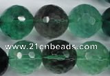 CFL67 15.5 inches 18mm faceted round A grade natural fluorite beads