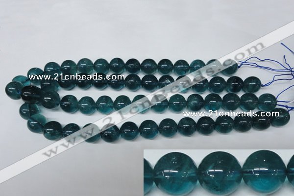 CFL675 15.5 inches 14mm round A grade blue fluorite beads wholesale