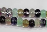 CFL761 15.5 inches 5*8mm rondelle rainbow fluorite gemstone beads