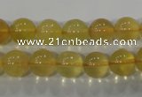 CFL803 15.5 inches 10mm round yellow fluorite gemstone beads