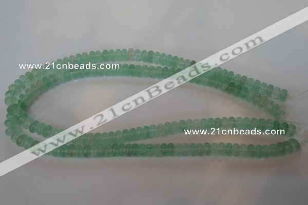 CFL858 15.5 inches 5*8mm rondelle green fluorite gemstone beads