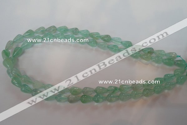 CFL860 15.5 inches 8*12mm teardrop green fluorite gemstone beads