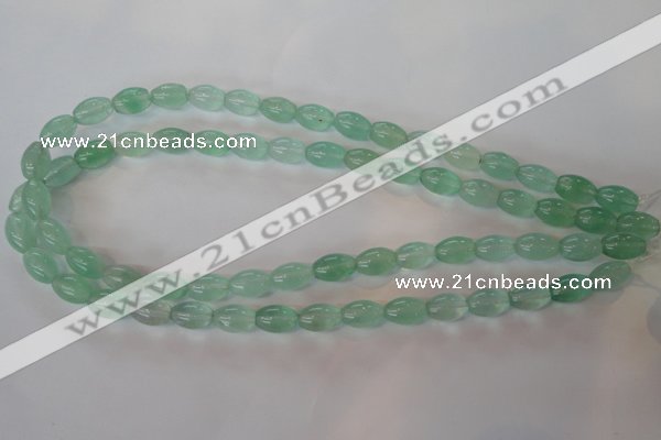 CFL862 15.5 inches 8*12mm rice green fluorite gemstone beads