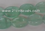 CFL866 15.5 inches 13*18mm oval green fluorite gemstone beads