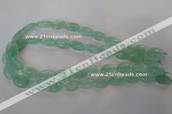 CFL866 15.5 inches 13*18mm oval green fluorite gemstone beads