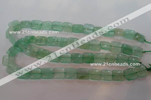 CFL868 15.5 inches 14*14mm square green fluorite gemstone beads