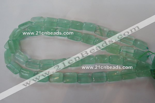 CFL870 15.5 inches 13*18mm rectangle green fluorite gemstone beads