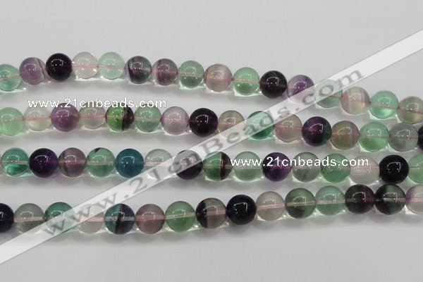 CFL905 15.5 inches 10mm round rainbow fluorite gemstone beads