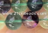 CFL921 15.5 inches 10mm round fluorite gemstone beads