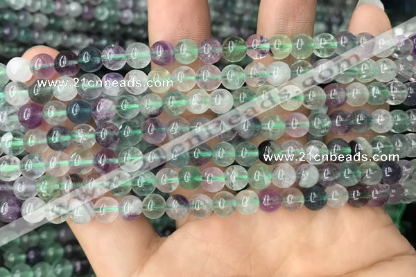 CFL924 15.5 inches 6mm round fluorite beads wholesale