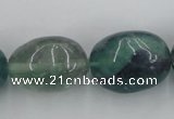 CFL955 15.5 inches 20*26mm nuggets natural fluorite beads wholesale