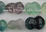CFL958 15.5 inches 16*22mm peanut-shaped natural fluorite beads