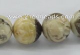 CFS06 15.5 inches 18mm round natural feldspar gemstone beads