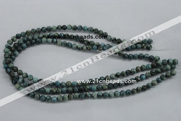 CFS101 15.5 inches 6mm round blue feldspar gemstone beads