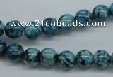 CFS102 15.5 inches 8mm round blue feldspar gemstone beads