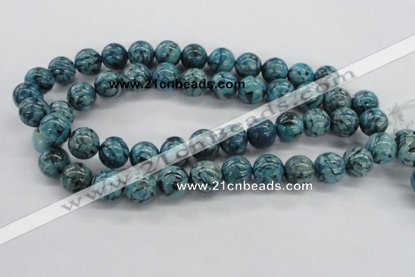 CFS105 15.5 inches 14mm round blue feldspar gemstone beads