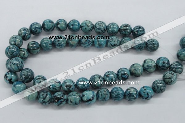 CFS106 15.5 inches 16mm round blue feldspar gemstone beads