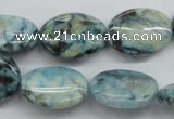 CFS112 15.5 inches 15*20mm oval blue feldspar gemstone beads