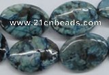 CFS113 15.5 inches 18*25mm oval blue feldspar gemstone beads