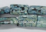 CFS116 15.5 inches 18*25mm rectangle blue feldspar gemstone beads