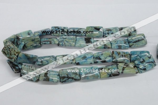 CFS116 15.5 inches 18*25mm rectangle blue feldspar gemstone beads