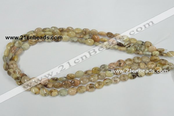 CFS201 15.5 inches 8*10mm oval natural feldspar gemstone beads