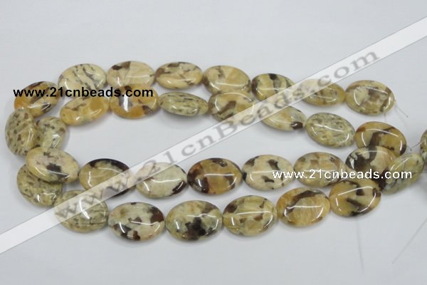 CFS203 15.5 inches 18*25mm oval natural feldspar gemstone beads