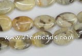 CFS210 15.5 inches 12*16mm oval natural feldspar gemstone beads