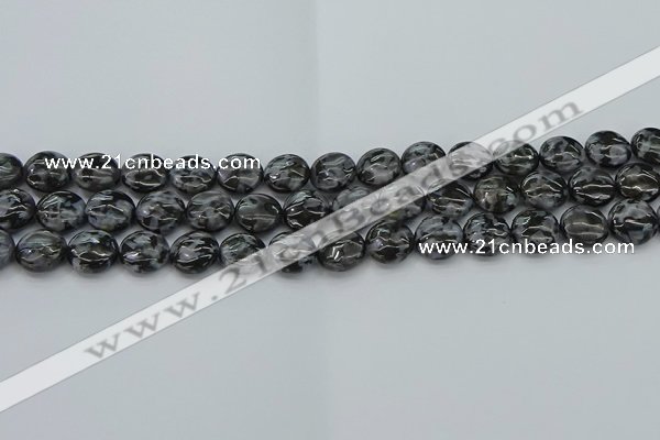 CFS311 15.5 inches 10mm flat round feldspar gemstone beads