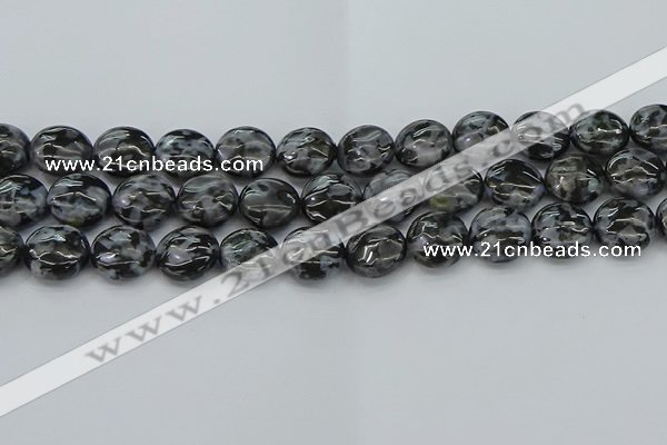 CFS313 15.5 inches 15mm flat round feldspar gemstone beads