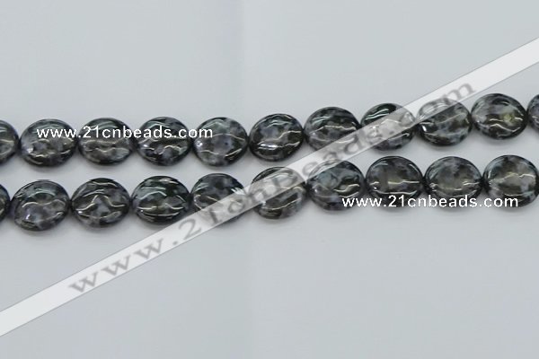 CFS314 15.5 inches 18mm flat round feldspar gemstone beads