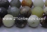 CFW05 15.5 inches 12mm faceted round flower jade beads wholesale