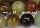 CFW106 15.5 inches 16mm round flower jade gemstone beads