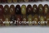 CFW110 15.5 inches 6*12mm rondelle flower jade gemstone beads