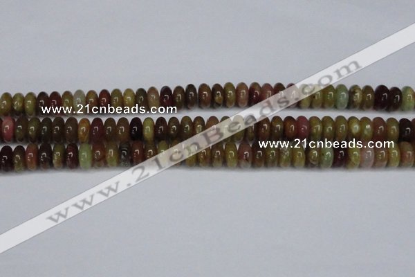 CFW110 15.5 inches 6*12mm rondelle flower jade gemstone beads