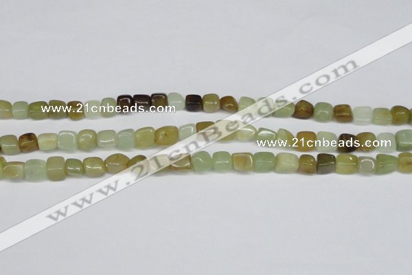 CFW116 15.5 inches 5*8mm - 8*10mm nuggets flower jade gemstone beads