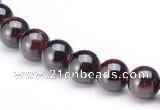 CGA01 8mm round natural garnet gemstone beads Wholesale