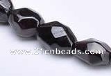 CGA06 10*13mm freeform natural garnet gemstone beads Wholesale