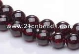 CGA07 multi sizes round natural garnet gemstone beads Wholesale