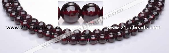 CGA07 multi sizes round natural garnet gemstone beads Wholesale