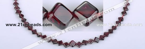 CGA11 15 inches 6*6mm rhombic garnet  gemstone beads Wholesale